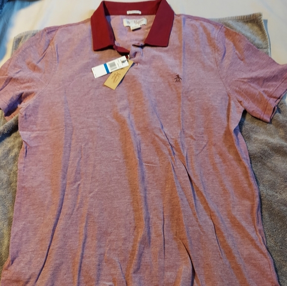 NWT Men's XL Original Penguin Red Polo Shirt - Picture 2 of 3